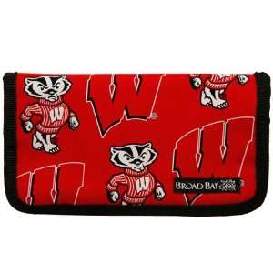  Wisconsin Badgers Cardinal Checkbook Cover Sports 