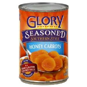  Glory Foods, Carrot Seasoned Honey, 15 OZ (Pack of 12 
