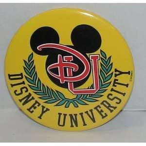  3 Disney University Promotional Button 