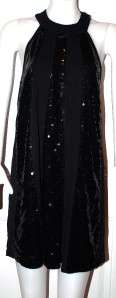 New $129 INC Little Black Dress Sequin Party Cocktail Party Luxe 1 XL 