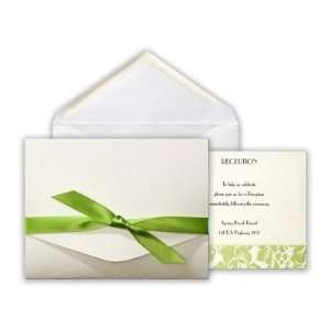  Mint Green Floral Pocket Wedding Invitation Health 