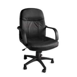 The Green Group Bowen Leather Executive Office Chair w/ Black Base And 