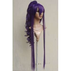 com Vocaloid Miku Gakupo Dark Purple Straight Extra Long Cosplay Wig 