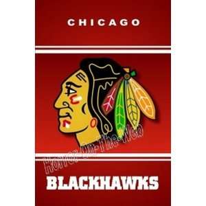    Unique CHICAGO BLACKHAWKS Logo On Magnet Huge #2 