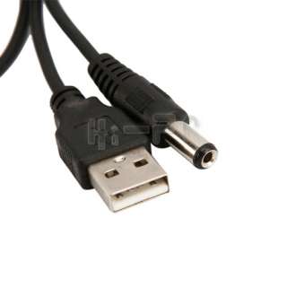   5V USB 2.0 Male to 5.5mm Barrel Connector Jack DC Power Cable  