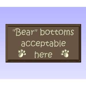  Decorative Wood Sign Plaque Wall Decor with Quote Bear 