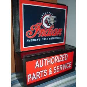 Indian Motorcycle Lighted Sign ###