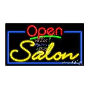 Salon Neon Sign 20 inch tall x 37 inch wide x 3.5 inch deep outdoor 