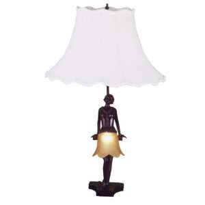  17H Silhouette 30s Lady Accent Lamp