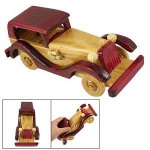    Desk Table Burgundy Wood Color Jalopy Car Model Decor Toys & Games
