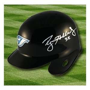  Roy Halladay Blue Jays Autographed/Hand Signed Mini Helmet 