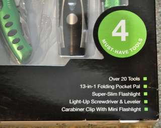 NEW IN BOX~THE SHARPER IMAGE~MULTI PURPOSE TOOL SET~4 MUST HAVE ITEMS 