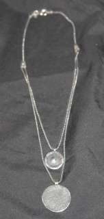   Reversible Oxdzed Sterling Silver Pend Necklace   RET   N1823  