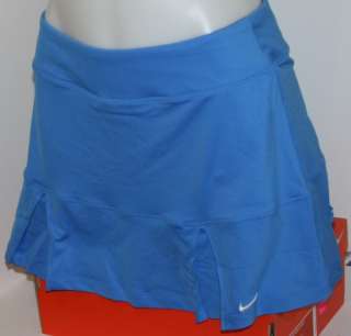 New Nike Dry Fit Pleated Tennis Skirt /Skort Blue  