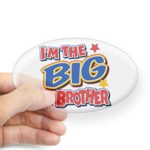  Sticker Clear (Oval) Im The Big Brother 