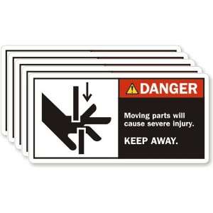  Danger Moving Parts Will Cause Severe Injury Keep Away 