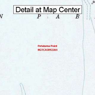 USGS Topographic Quadrangle Map   Petaluma Point, California (Folded 