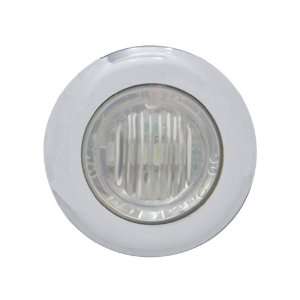 Pro One 402190 3 White LED, 1 1/8 Mini Marker Light w/Clear Lens, S/S
