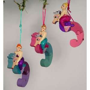 Katherines collection sale puzzle mermaid on seahorse Christmas 