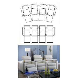  Palliser Spectacle Row of Four Home Theater Seats 