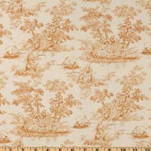   Pastoral Toile Cream Fabric By The Yard Arts, Crafts & Sewing
