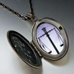  Scales Law Justice Pendant Necklace Pugster Jewelry