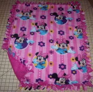 Disney Pink Minnie Mouse Fleece Baby Pet Lap Blanket  