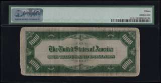 1934 A $1000 FEDERAL RESERVE NOTE ~ KANSAS CITY DISTRICT ~ PMG CHOICE 