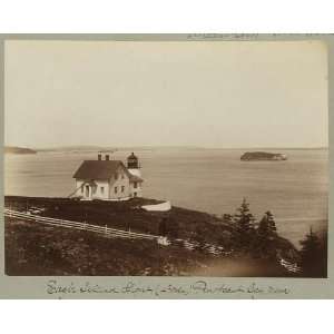  Eagle Island Lighthouse,4th order,Penobscot Bay,Maine,ME 