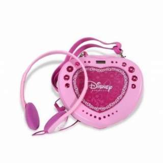 This heart shaped Disney Princess portable CD player features 60 
