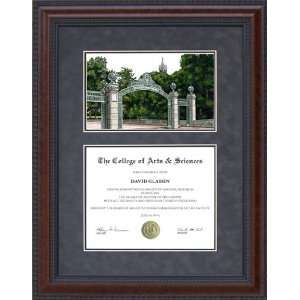   Frame with Licensed UC Berkeley Campus Lithograph