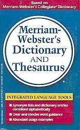 Merriam websters Dictionary And Thesaurus 2006, Paperback  