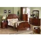 Furniture of america 5 pc Spring Bay Cottage Style Cherry Brown Finish 