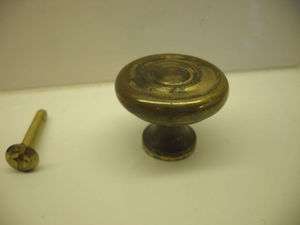 VINTAGE Solid Brass Round DRAWER Pulls Cabinet Knobs  