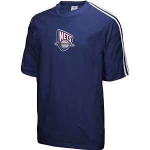 New Jersey Nets adidas 3 Stripe Crew Tee  Sports 