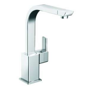   90 Degree One Handle High Arc Kitchen Faucet, Chrome