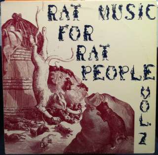 VARIOUS rat music for rat people vol 2 LP VG+ CD009 Vinyl 1984 Record 