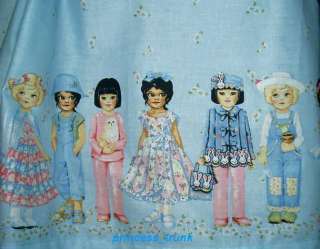 princess_trunk Paper Doll w/Daisy Blue Sun Border Dress Custom Sz 12M 