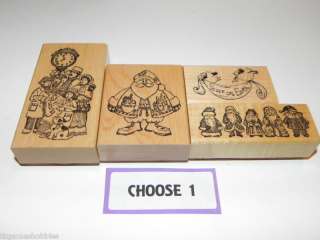 Delafield Stamp Company ~ PICK 1 Rubber Stamp Christmas  