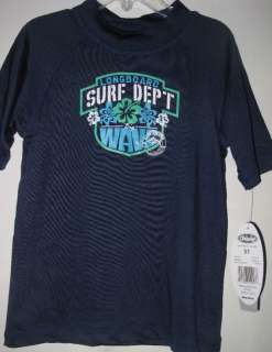 NWT Clockwise Boys Blue Rash Guard Rashguard Shirt  