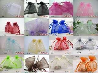 Assorted Pure Organza Wedding Favor Gift Bags Pouch  