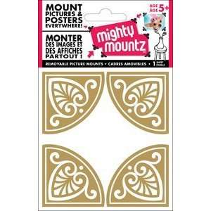 Mighty Mountz Mini 4X6.25 1/Pkg   Corners Corfu Gold 