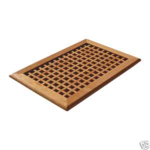 12x12 RED OAK EGG CRATE WOOD WALL AIR GRILL  
