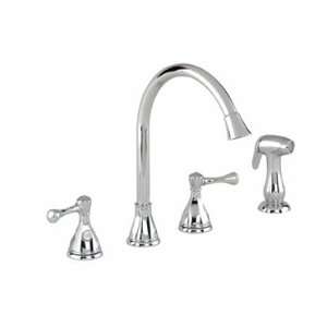  GERBER Two Handle Kitchen Faucet w/Side Spray 0042816SS 
