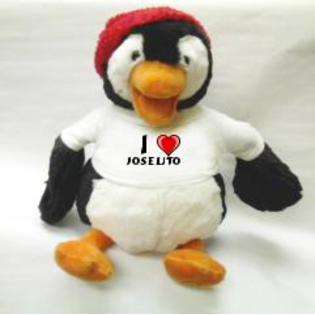 Chubbs Plush Penguin Toy with I Love Joselito T Shirt  SHOPZEUS Toys 