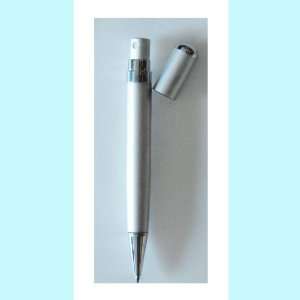 Exclusive Cologne Atomizer Pen  Sleek Silver Metallic Dual benefit 