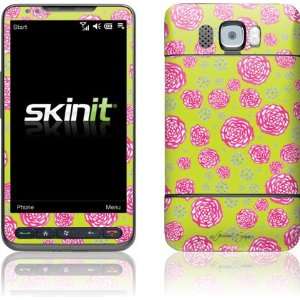 Roses on Lime skin for HTC HD2 Electronics