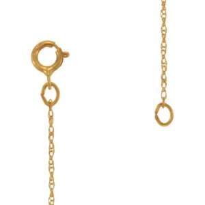   Chain Necklace 14K Yellow Gold Spring Clasp GEMaffair Jewelry