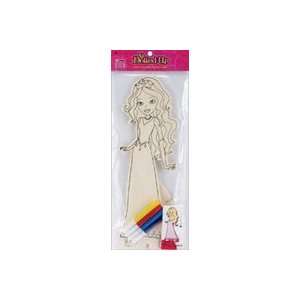  Crafty All Dolled Up Wood Doll Kit prom Queen 6 Pack 