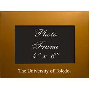  University of Toledo   4x6 Brushed Metal Picture Frame 